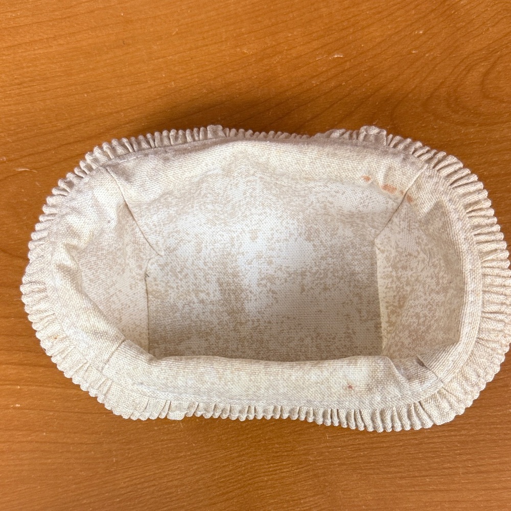 Longaberger business card basket liner in Sandstone.